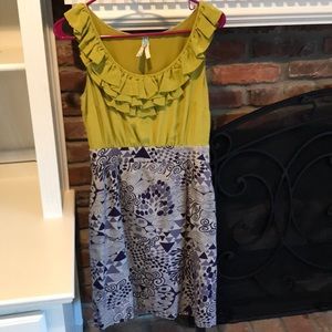 Anthropologie printed dress Maeve brand.